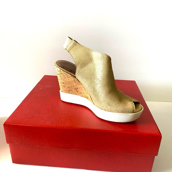 Donald J Pliner Women’s size 5 Platform Wedges heel open toe - Picture 1 of 9